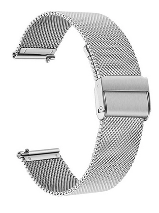 Watch strap BAND-012-SL, 20mm, metal, silver