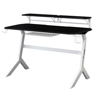 LC-POWER GAMING DESK WITH EXTRA SHELVES BLACK/WHITE LC-GD-1W