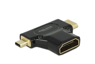 DELOCK αντάπτορας HDMI-A θηλυκό σε HDMI Mini-C & Micro-D 65666, 1080p