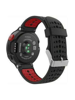 TECH-PROTECT REPLACMENT BAND SMOOTH FOR GARMIN FORERUNNER 220/230/235/630/735 black red