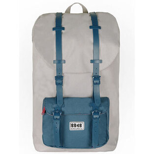 8848 TRAVEL BACKPACK 15,6" UNISEX WATERPROOF LIGHT GRAY WITH BLUE POCKET