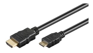 GOOBAY καλώδιο HDMI σε HDMI Mini με Ethernet 31934, 4K 3D, 5m, μαύρο