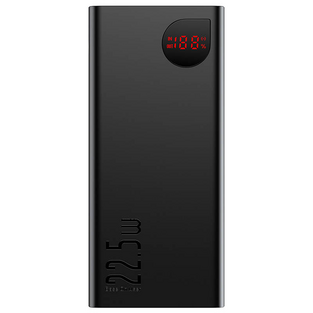 Baseus Powerbank PD+QC 20000mAh 2xUSB/Type-C/Lightning/micro-USB Digital Display 22.5W Black