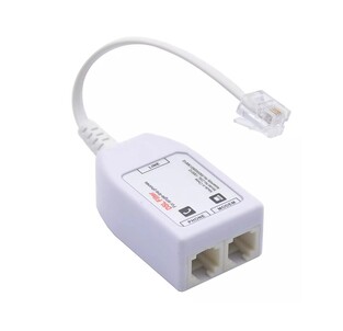 POWERTECH VDSL Splitter with filter ADSL-06, RJ11, white