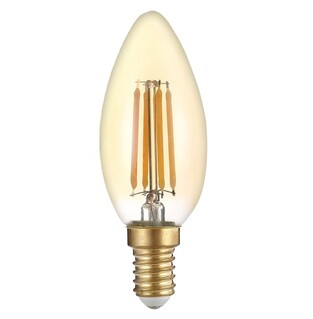 OPTONICA LED λάμπα Candle C35 Filament 1490, 4W, 2500K, E14, 400lm