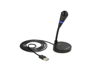 DELOCK USB microphone 65868 with stand and mute button