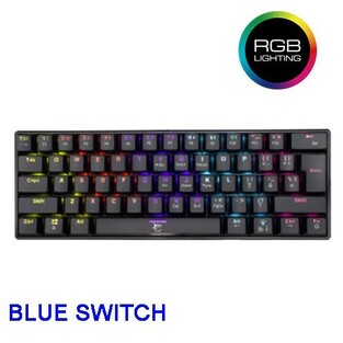 WHITE SHARK MECHANICAL KEYBOARD BLUE SWITCH SHINOBI BLACK