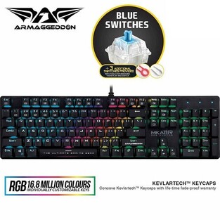 ARMAGGEDDON MECHANICAL RGB KEYBOARD MKA-11R B.BLUE EDITION 2