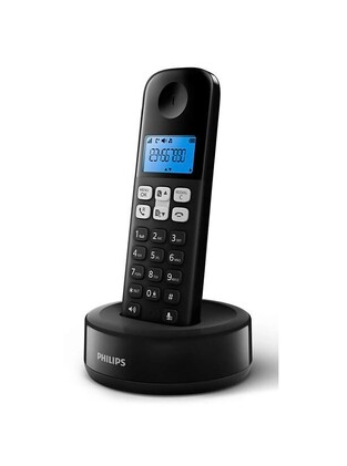 PHILIPS cordless phone D1611B/34, with Greek menu, black