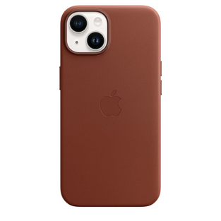 Apple Leather Case iPhone 14 with MagSafe Umber