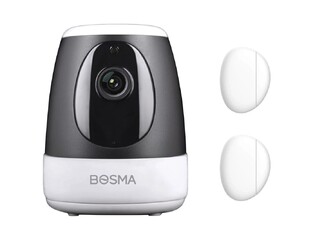 BOSMA XC wireless alarm system with camera, Pan 360°, 1080p, WiFi