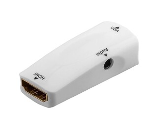 GOOBAY HDMI to VGA & 3.5mm Adapter 44794, 1080p, White